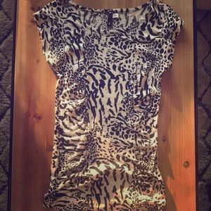 H&M animal print shirt